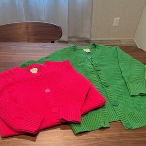 L.L. Bean vintage cardigan pair